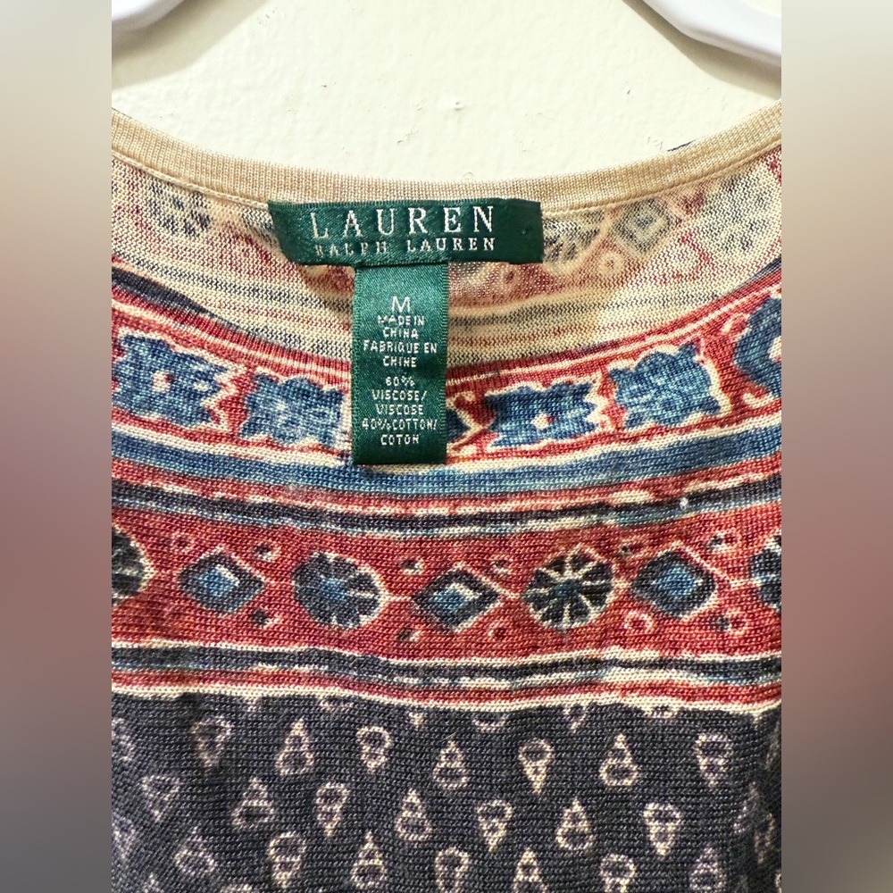 Ralph Lauren| Tribal print blouse - Picture 3 of 4